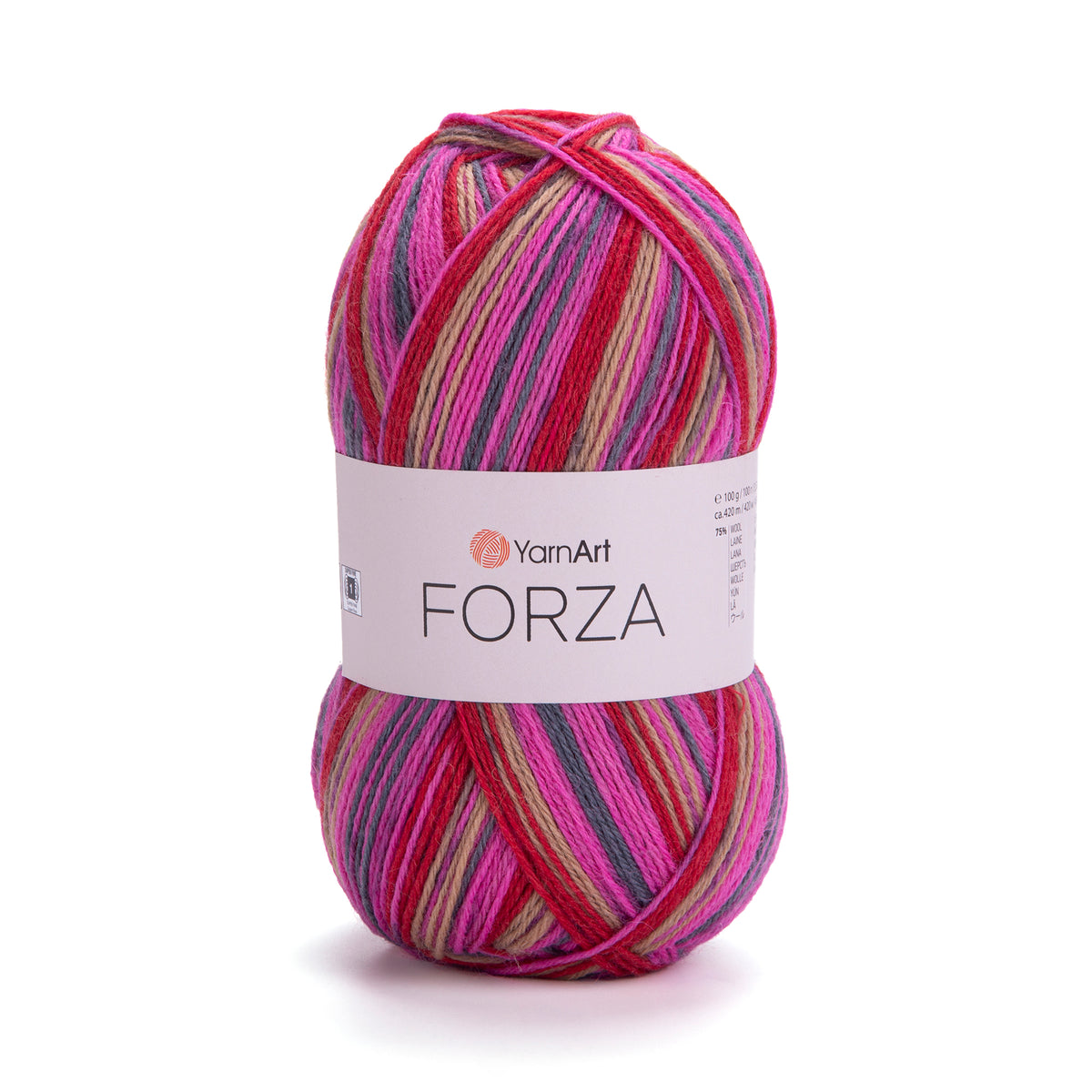 צמר צבעוני דק לסריגת גרביים FORZA