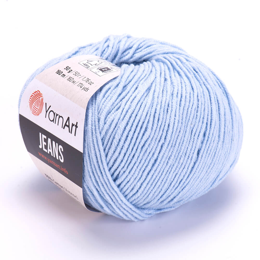 ג׳ינס חוטי כותנה למסרגות מס׳ 3-3.5 JEANS 50g/160m