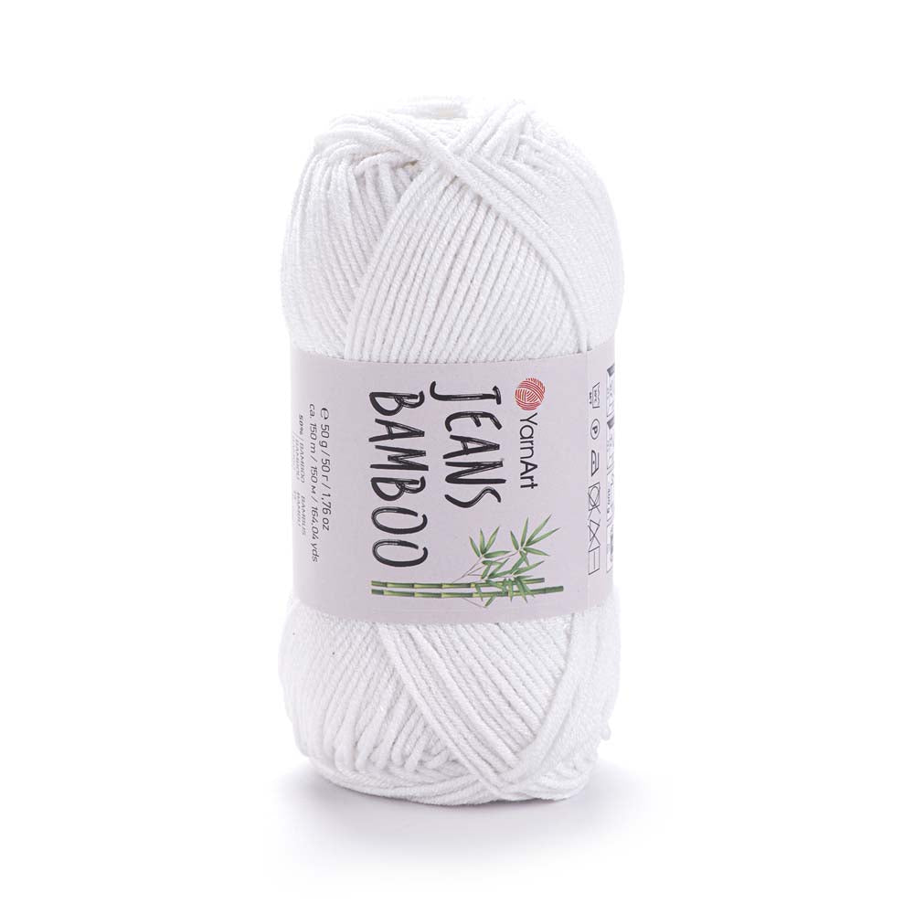 חוטי במבוק לסריגת יד JEANS BAMBOO 50g/150m