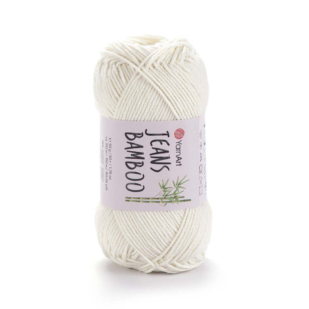 חוטי במבוק לסריגת יד JEANS BAMBOO 50g/150m