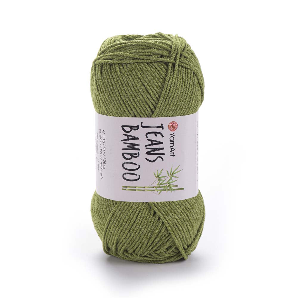 חוטי במבוק לסריגת יד JEANS BAMBOO 50g/150m
