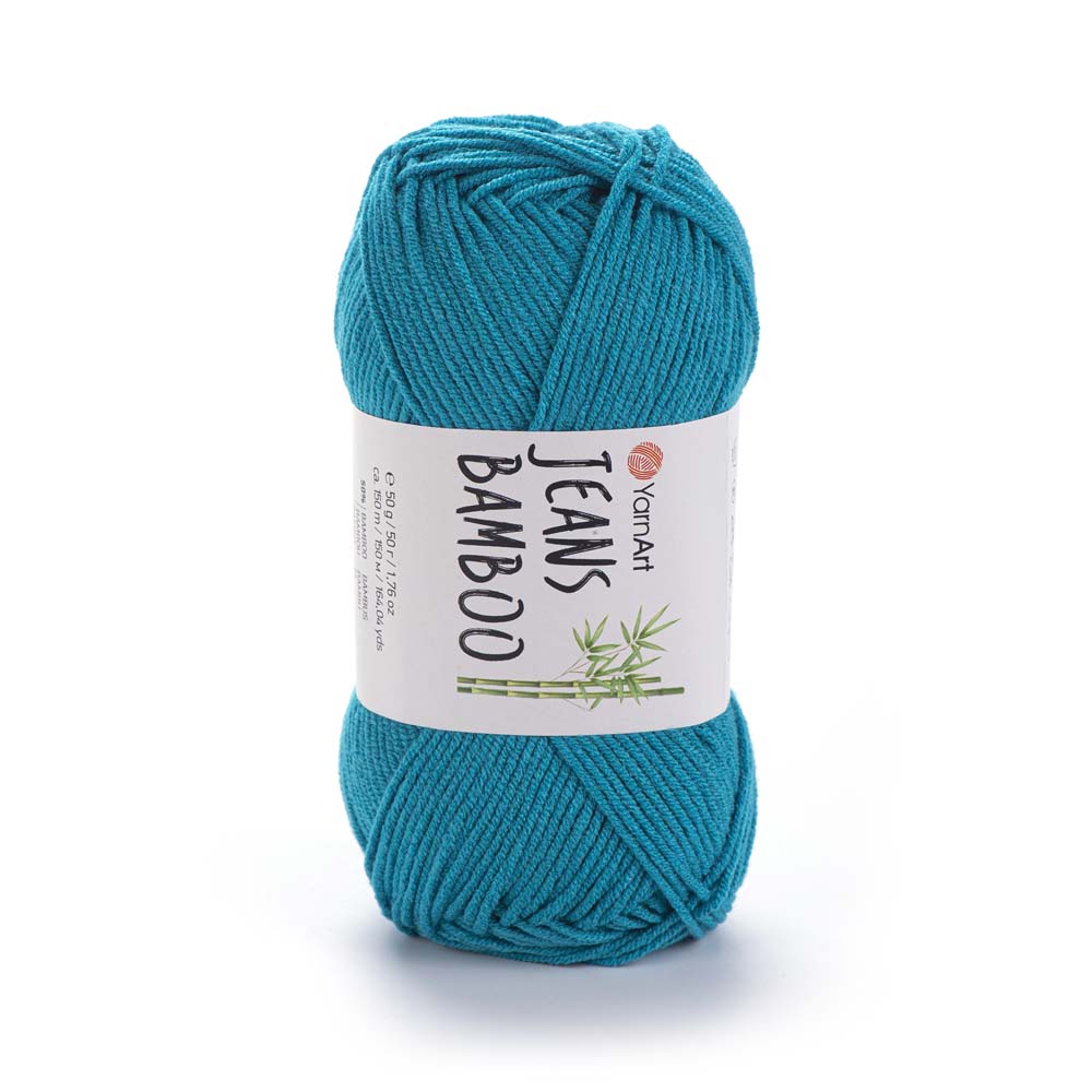 חוטי במבוק לסריגת יד JEANS BAMBOO 50g/150m