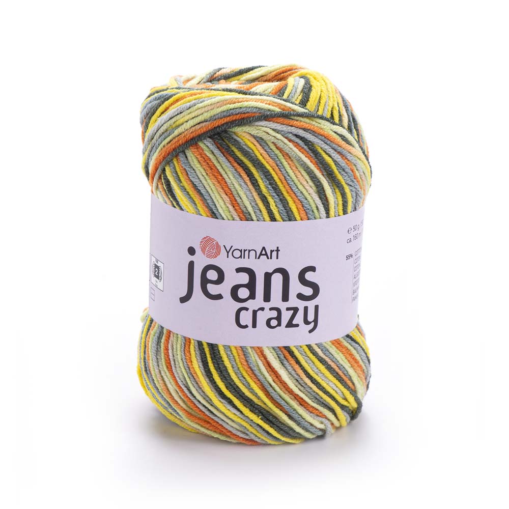 ג׳ינס קראזי חוטי כותנה צבעוניים JEANS Crazy 50g/160m
