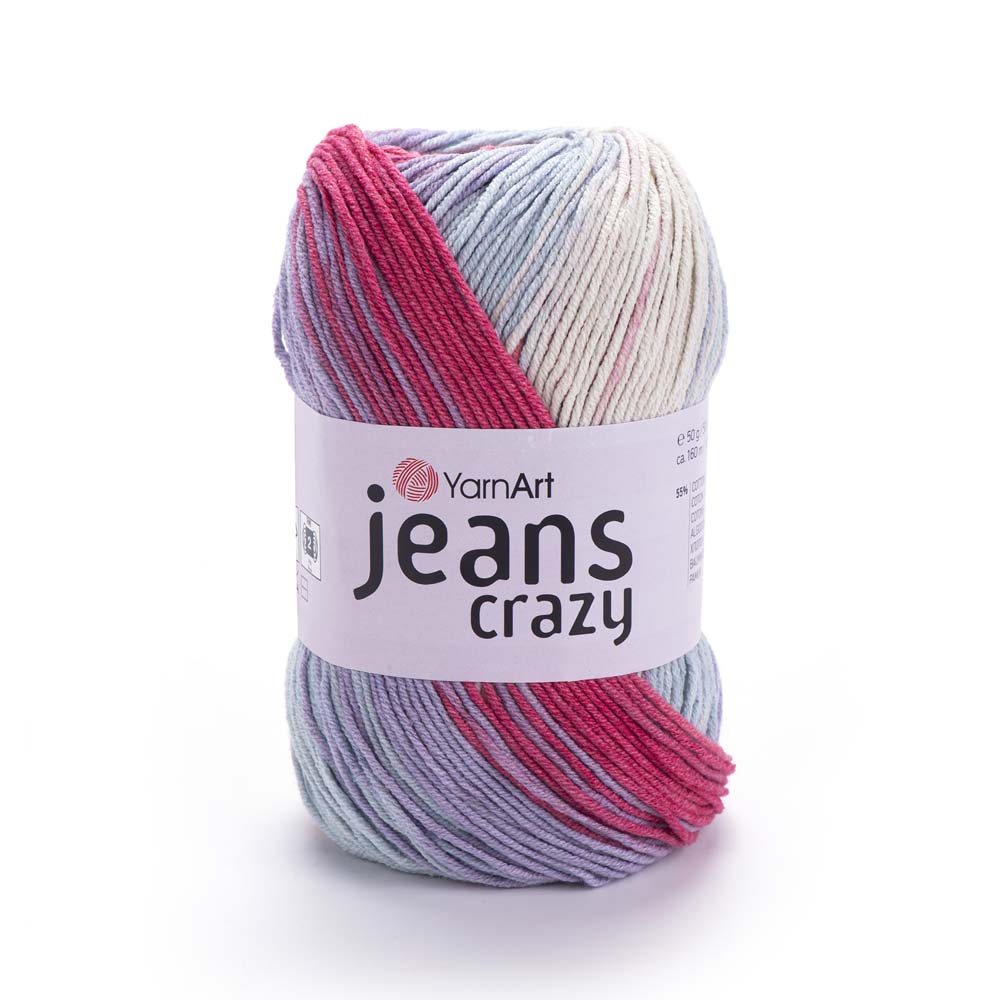 ג׳ינס קראזי חוטי כותנה צבעוניים JEANS Crazy 50g/160m