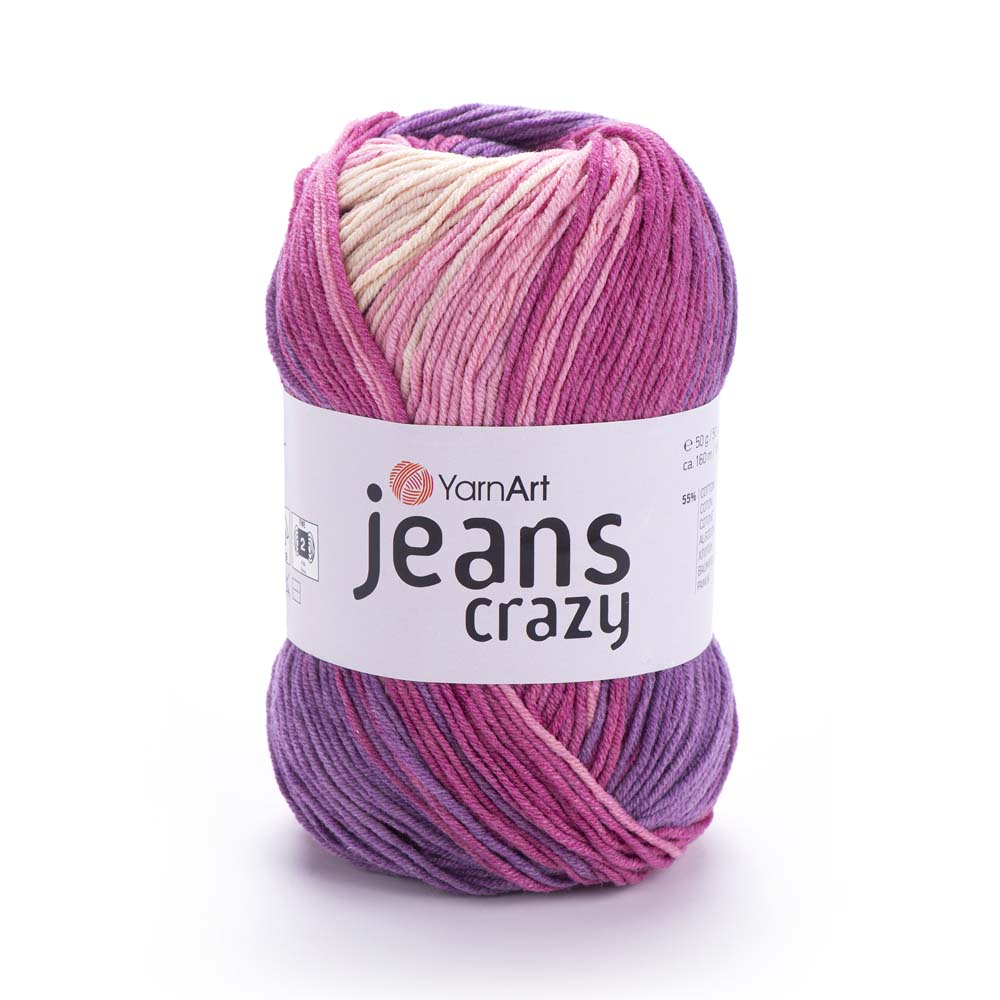 ג׳ינס קראזי חוטי כותנה צבעוניים JEANS Crazy 50g/160m