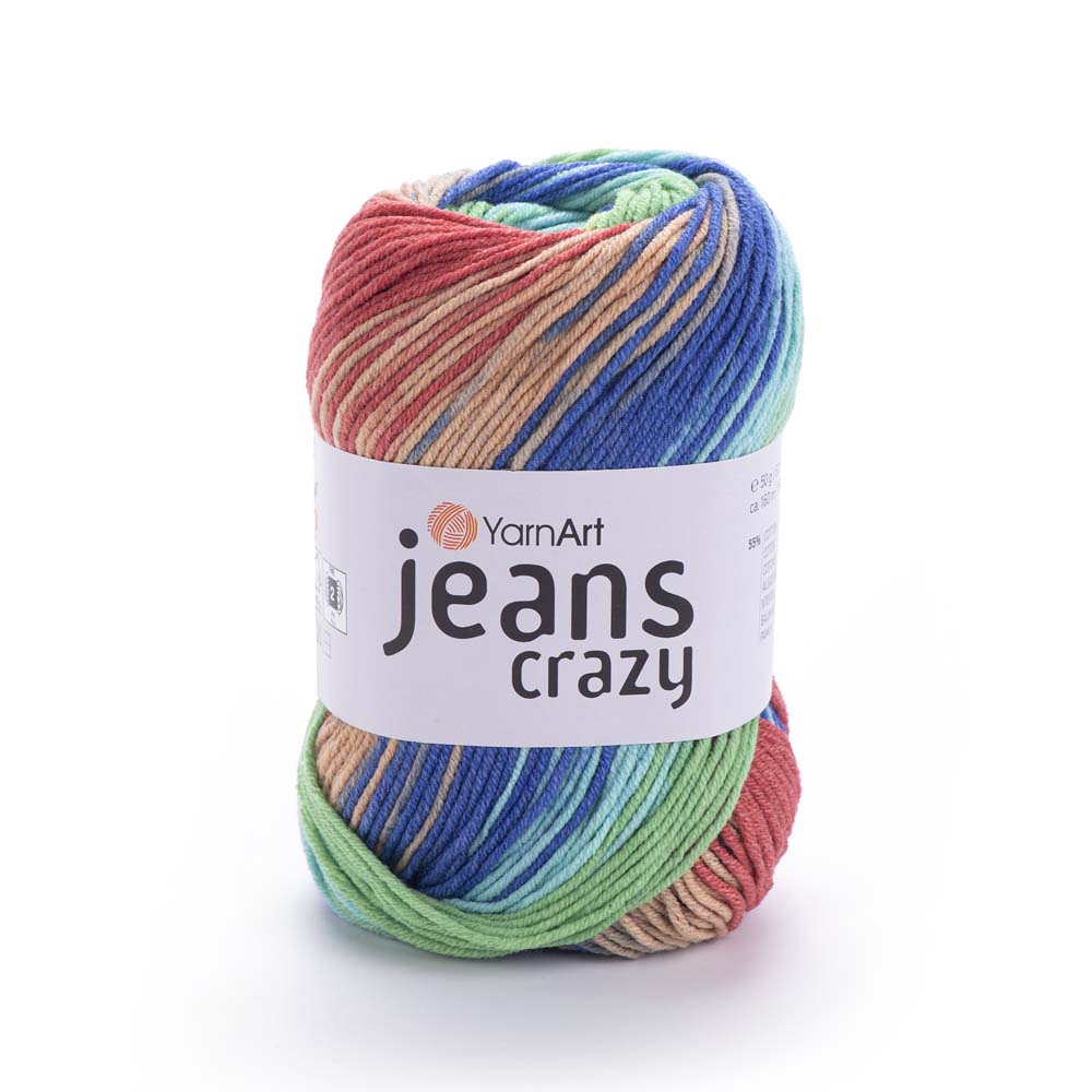 ג׳ינס קראזי חוטי כותנה צבעוניים JEANS Crazy 50g/160m