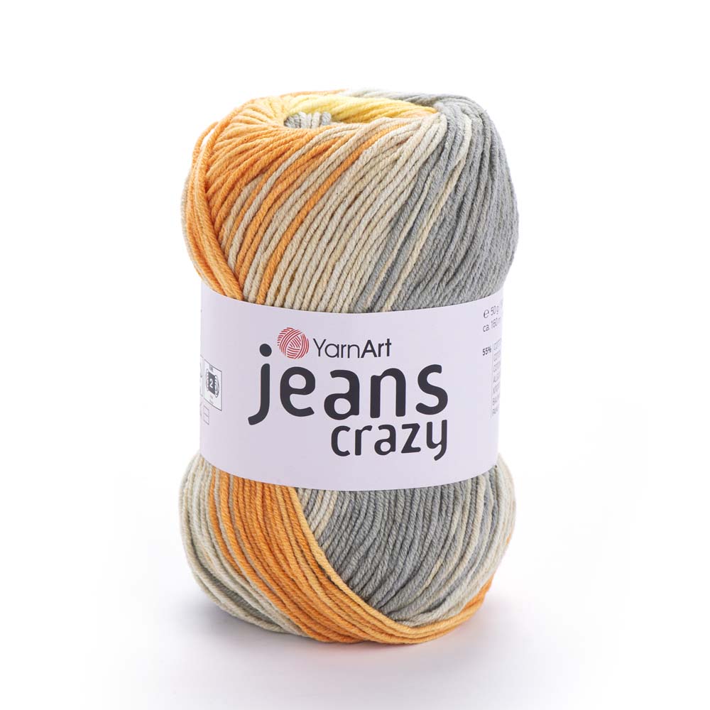 ג׳ינס קראזי חוטי כותנה צבעוניים JEANS Crazy 50g/160m