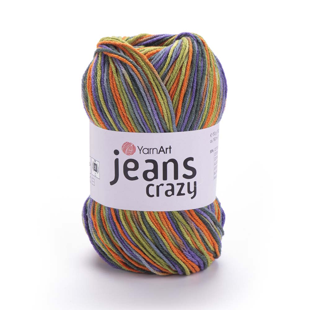 ג׳ינס קראזי חוטי כותנה צבעוניים JEANS Crazy 50g/160m
