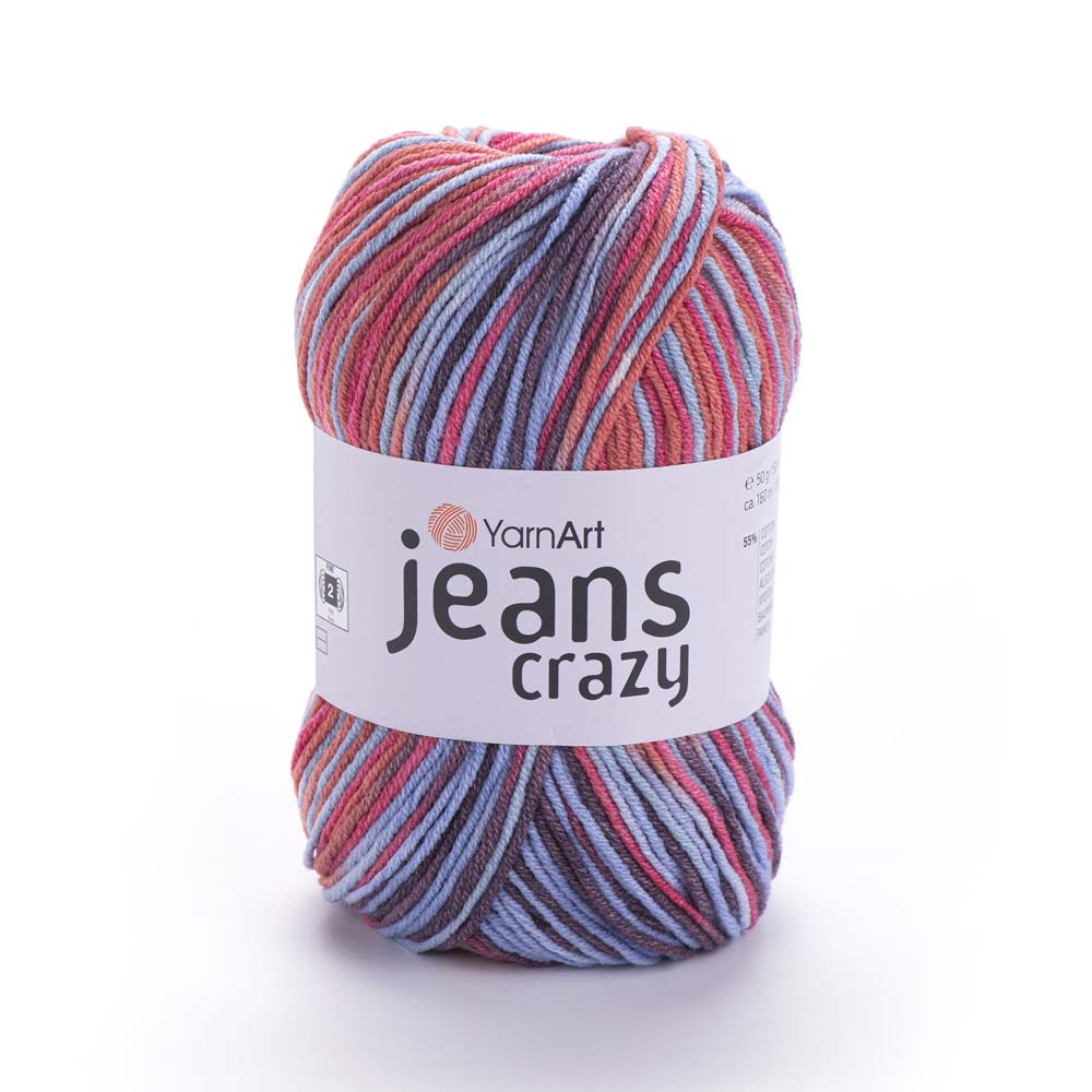 ג׳ינס קראזי חוטי כותנה צבעוניים JEANS Crazy 50g/160m