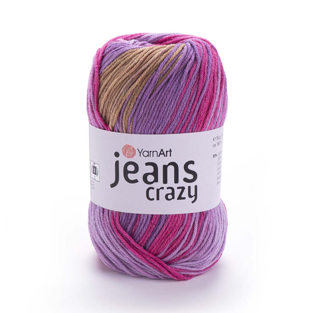 ג׳ינס קראזי חוטי כותנה צבעוניים JEANS Crazy 50g/160m