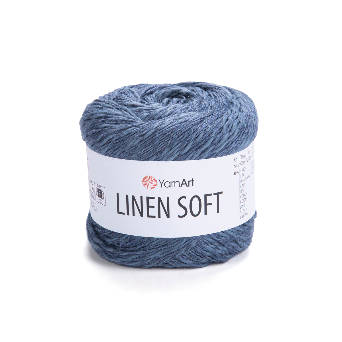 חוט סריגה Linen Soft – תערובת פשתן, ויסקוזה וכותנה | 100 גרם