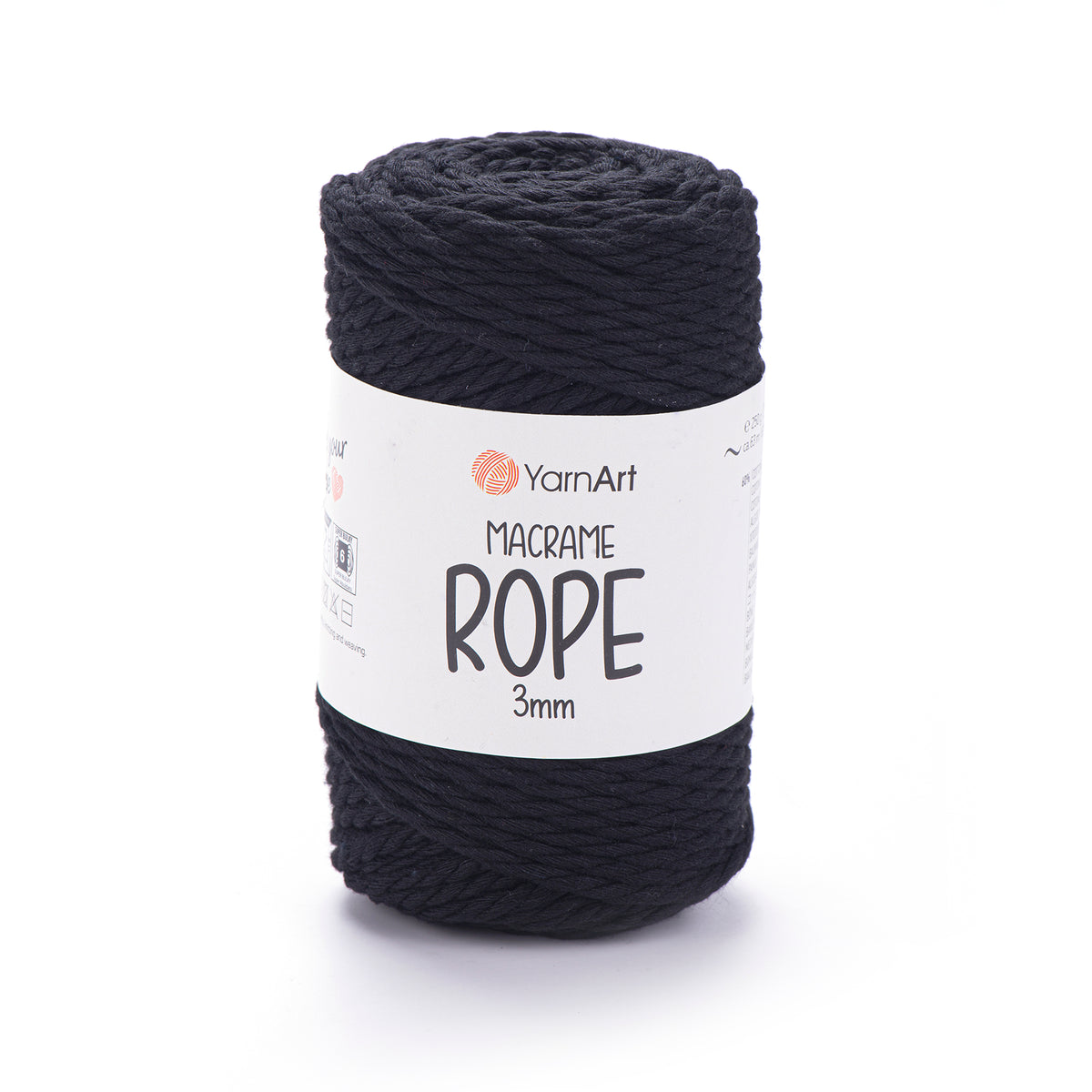 חוטי מקרמה לסריגה ועבודת יד MACRAME ROPE 3MM