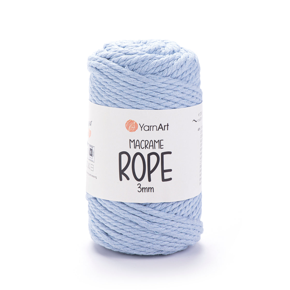 חוטי מקרמה לסריגה ועבודת יד MACRAME ROPE 3MM
