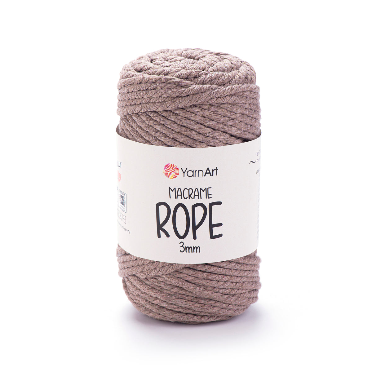 חוטי מקרמה לסריגה ועבודת יד MACRAME ROPE 3MM