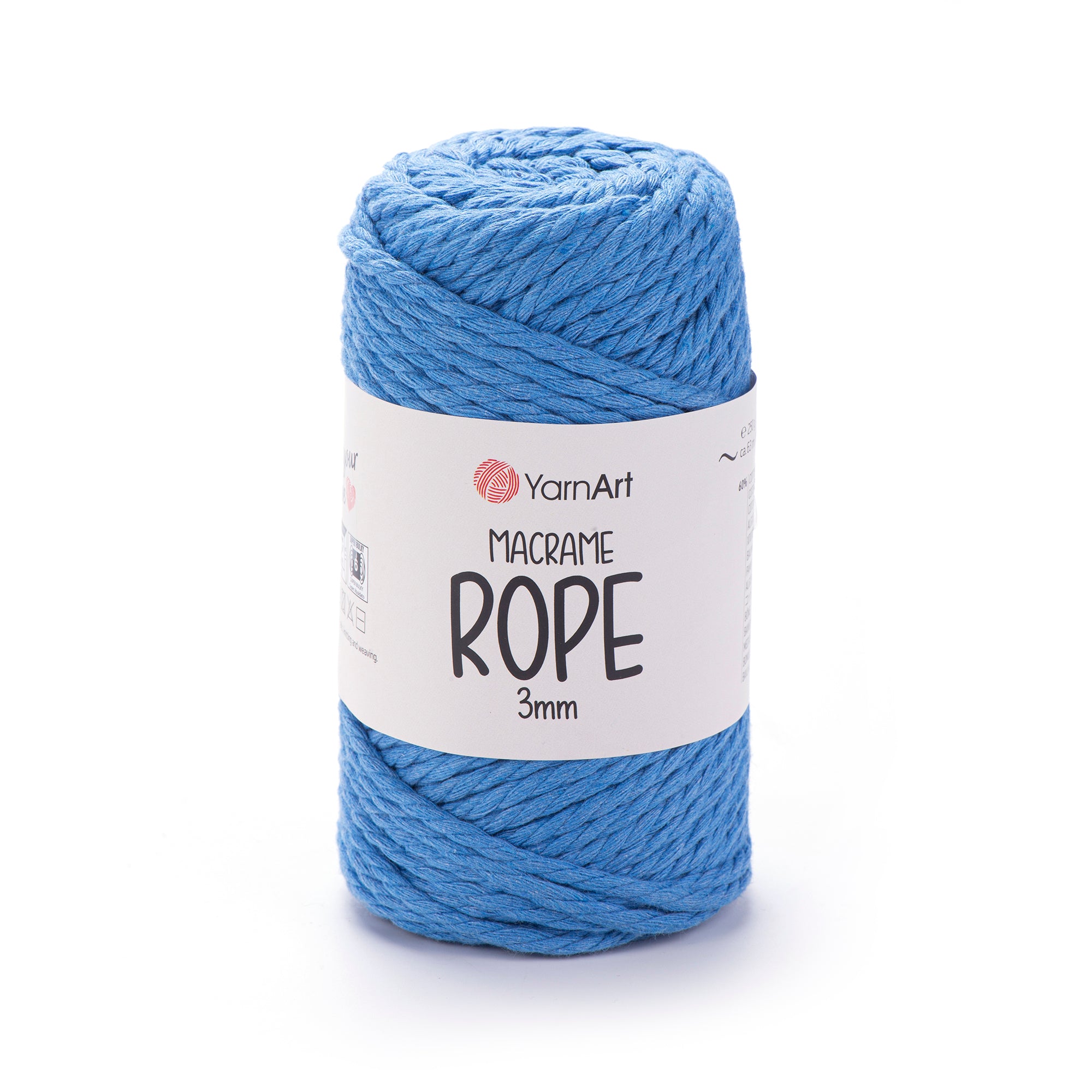 חוטי מקרמה לסריגה ועבודת יד MACRAME ROPE 3MM
