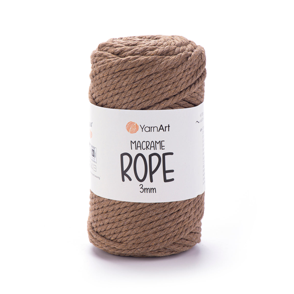 חוטי מקרמה לסריגה ועבודת יד MACRAME ROPE 3MM