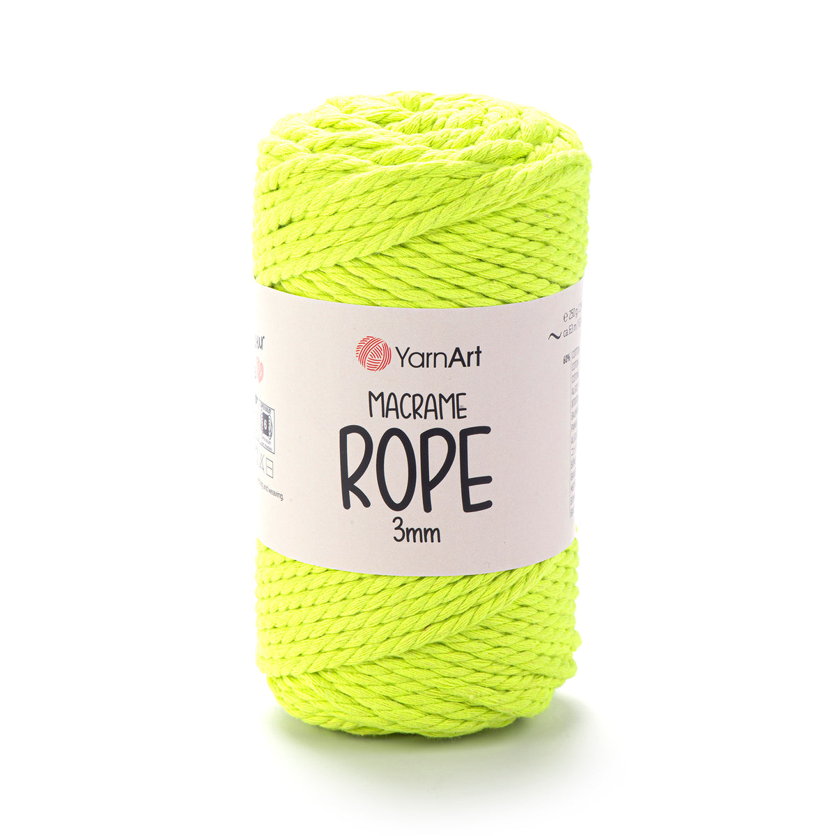 חוטי מקרמה לסריגה ועבודת יד MACRAME ROPE 3MM