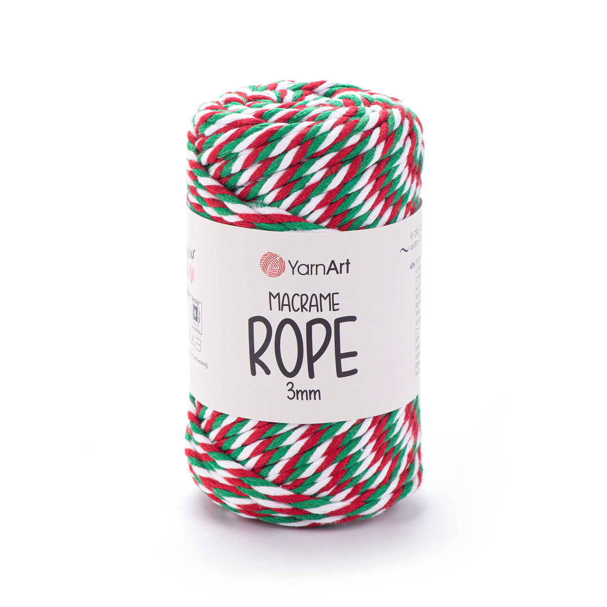 חוטי מקרמה לסריגה ועבודת יד MACRAME ROPE 3MM