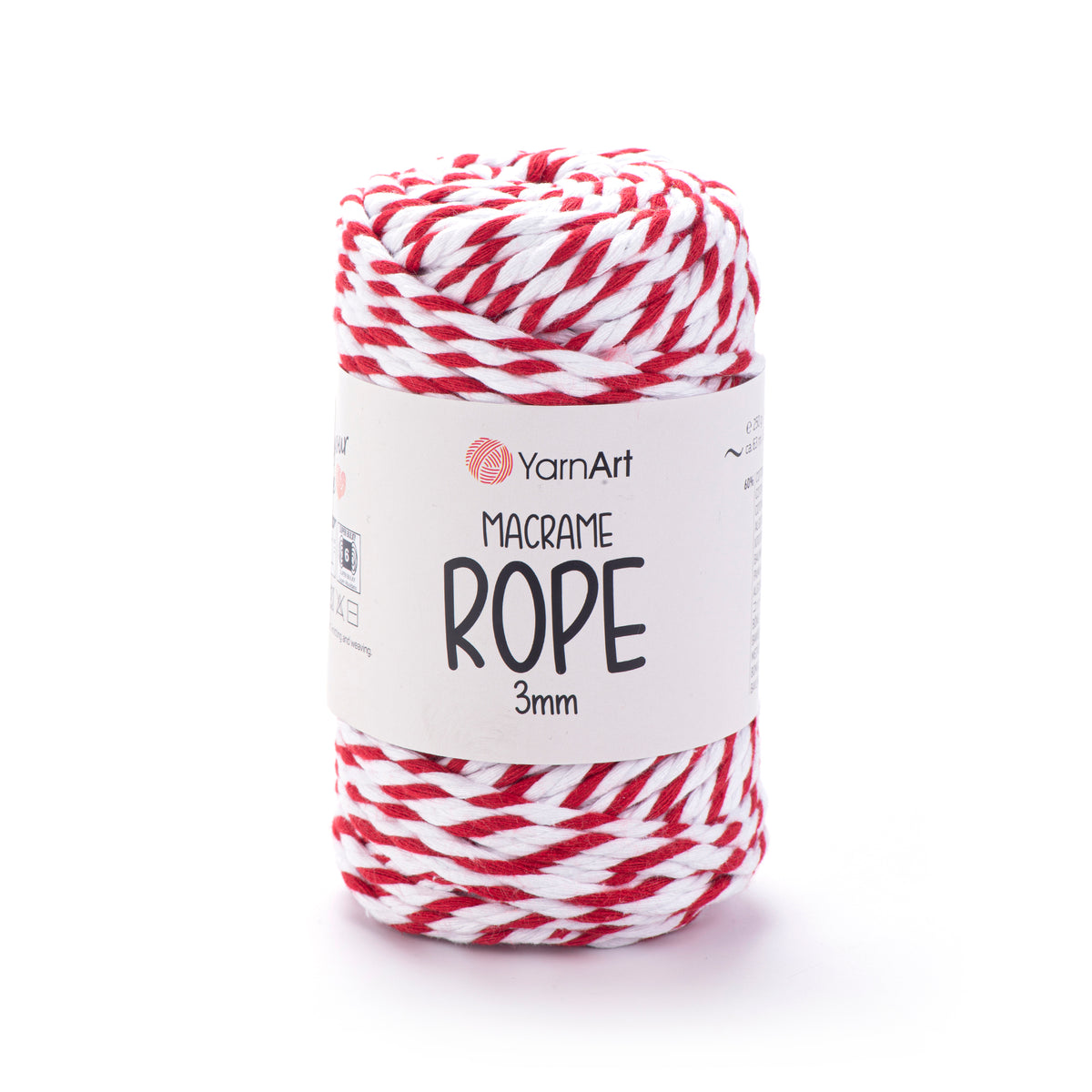 חוטי מקרמה לסריגה ועבודת יד MACRAME ROPE 3MM