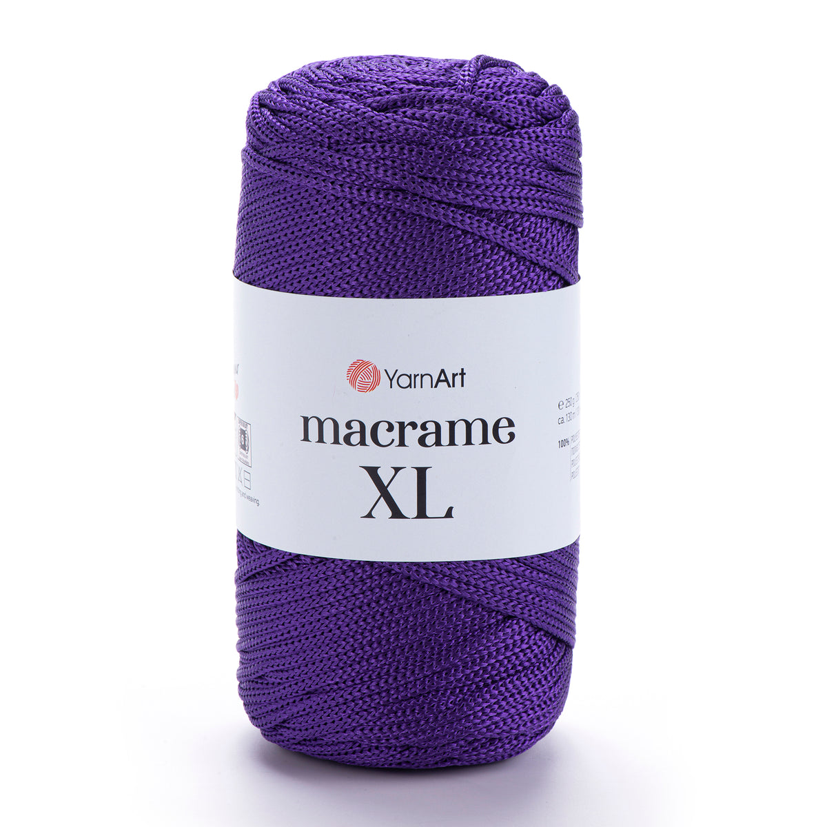 חוט מבריק לסריגת תיקים ואביזרים MACRAME XL 250g/130m