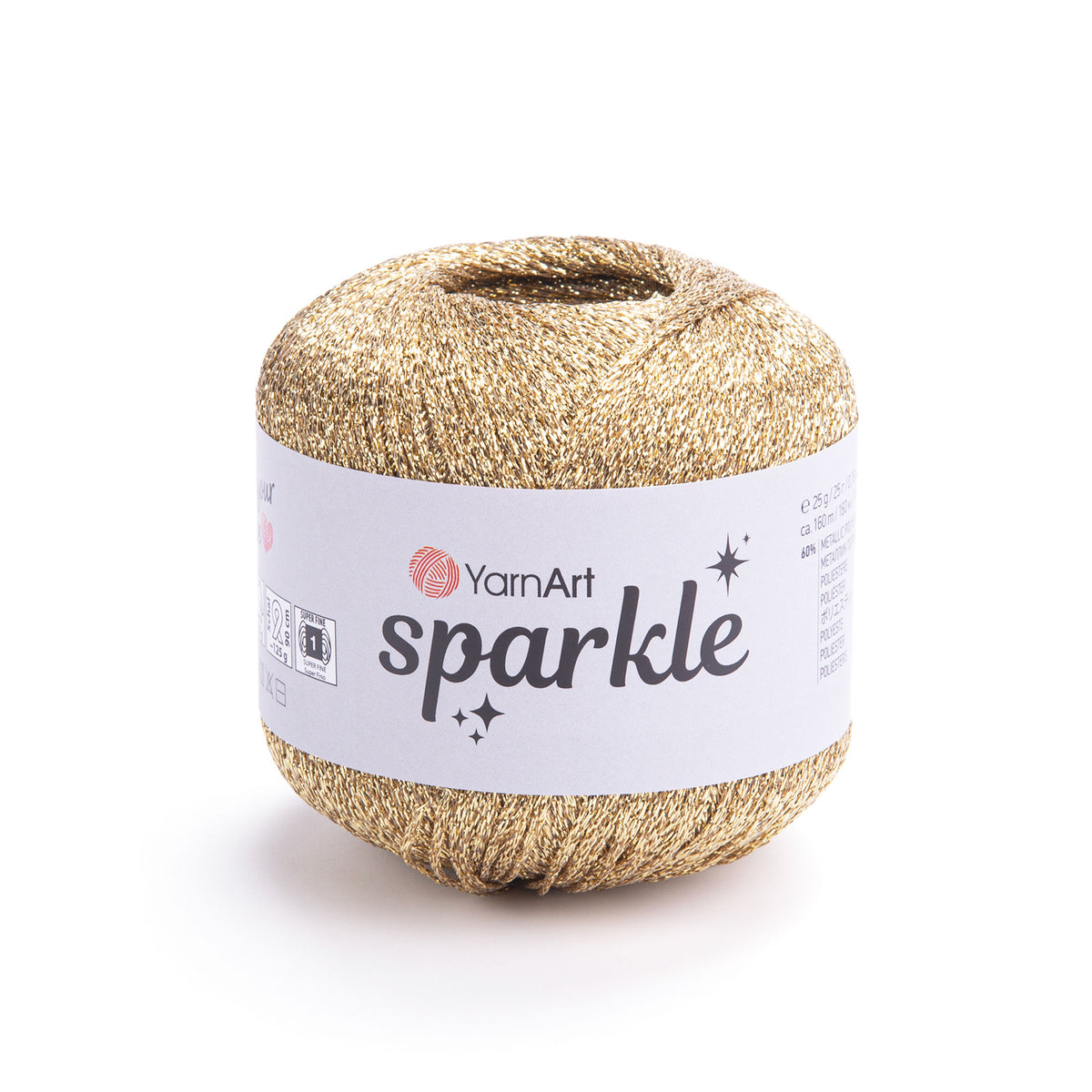 חוט לורקס זוהר לסריגה Sparkle 25g/160m
