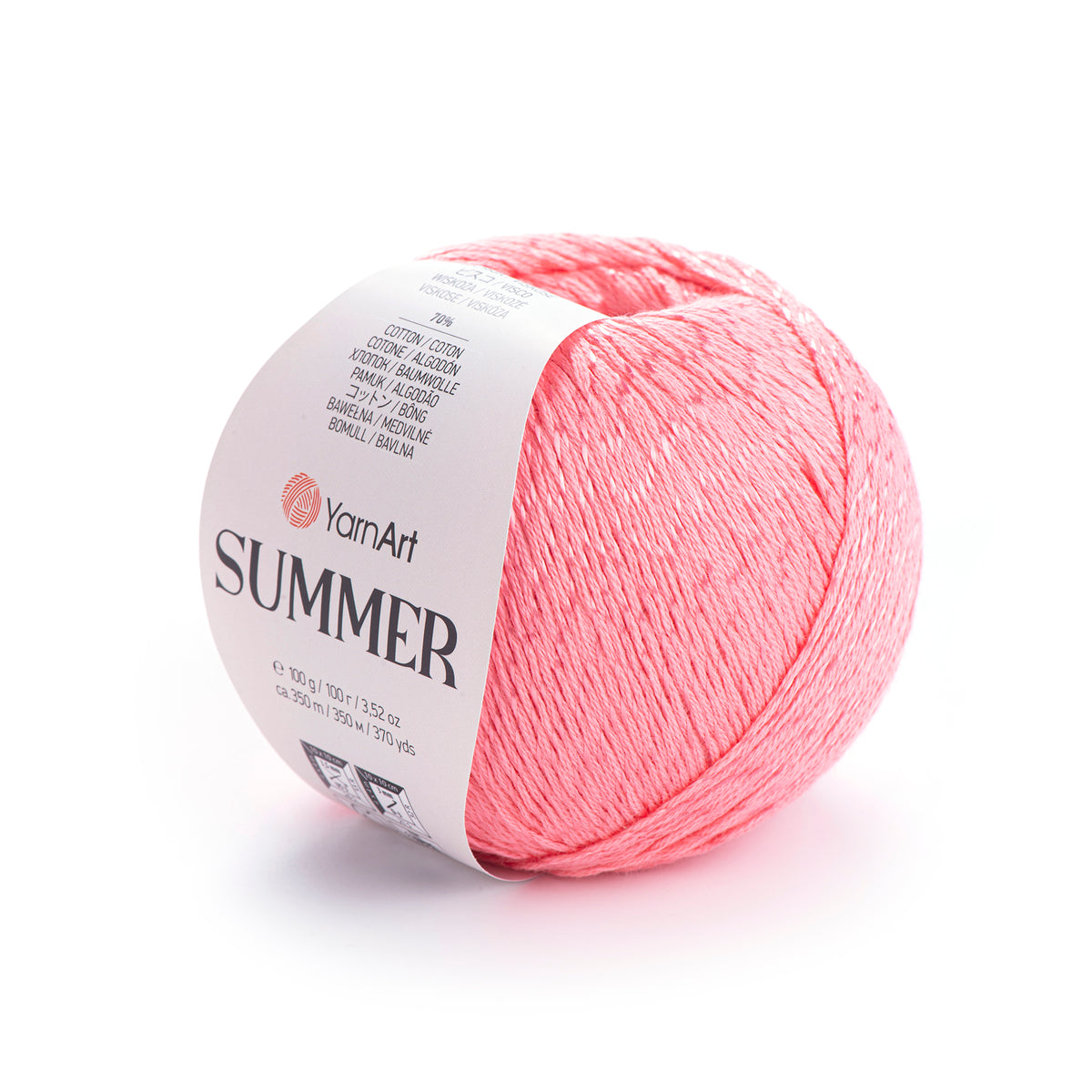 סאמר חוטי כותנה עם ויסקוזה SUMMER 100g/350m