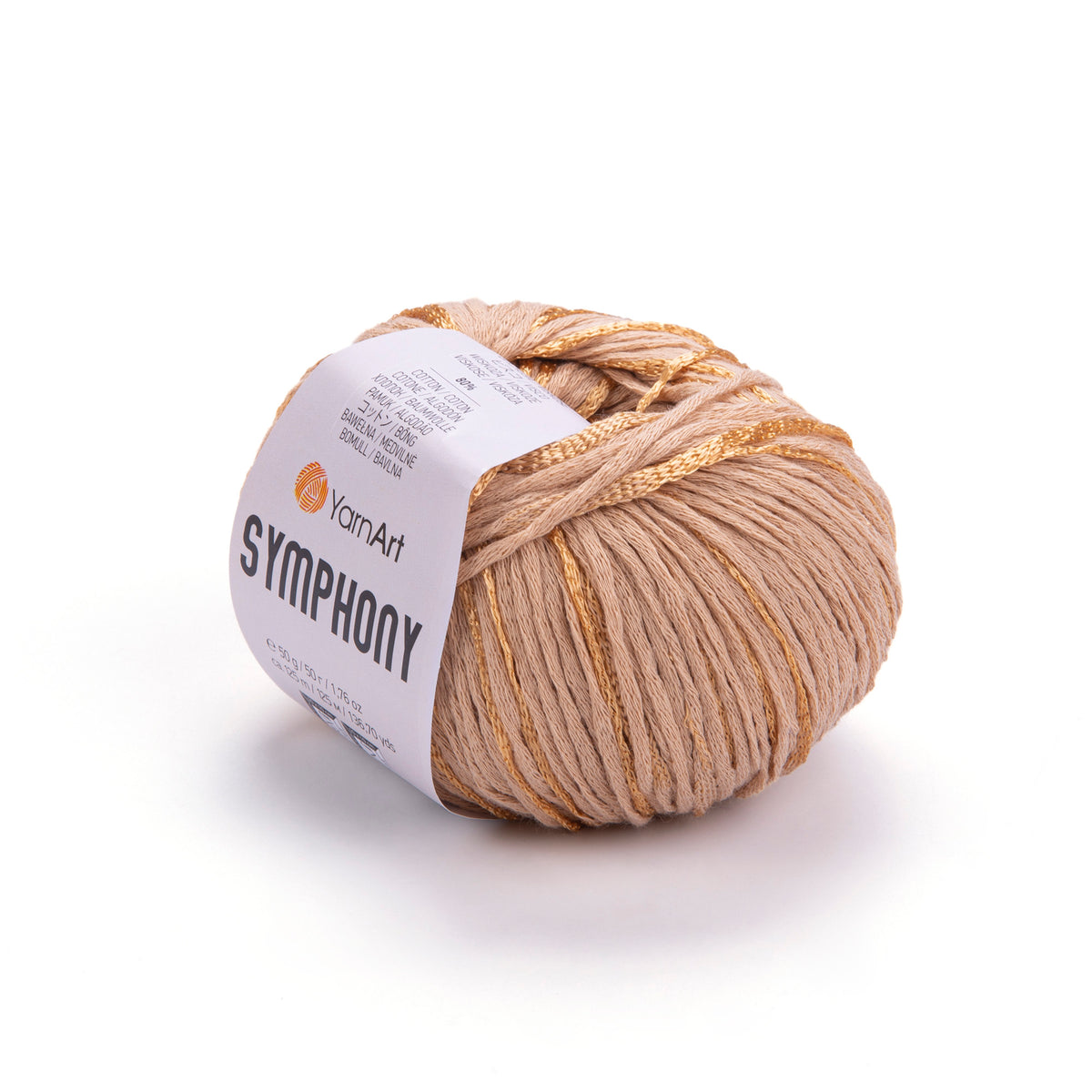 סימפוניה חוטי כותנה עם ויסקוזה SYMPHONY 50g/125m