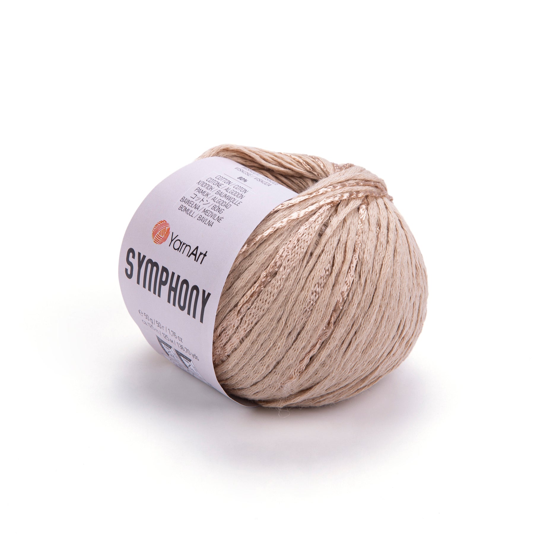 סימפוניה חוטי כותנה עם ויסקוזה SYMPHONY 50g/125m