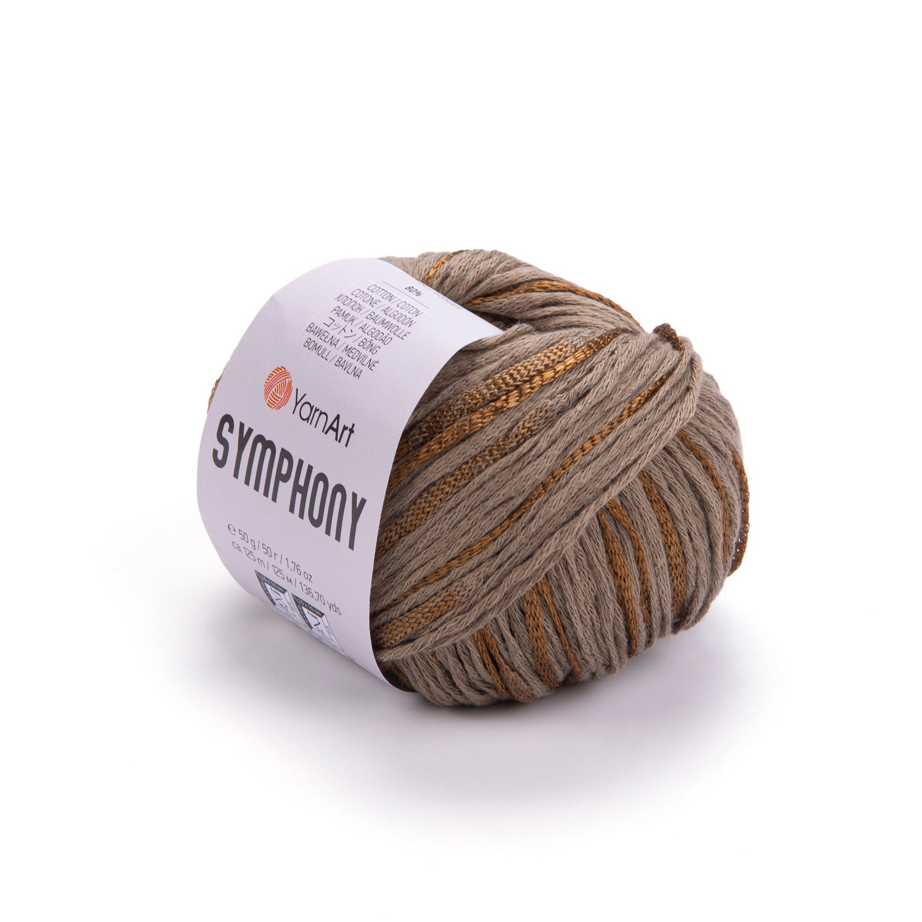 סימפוניה חוטי כותנה עם ויסקוזה SYMPHONY 50g/125m