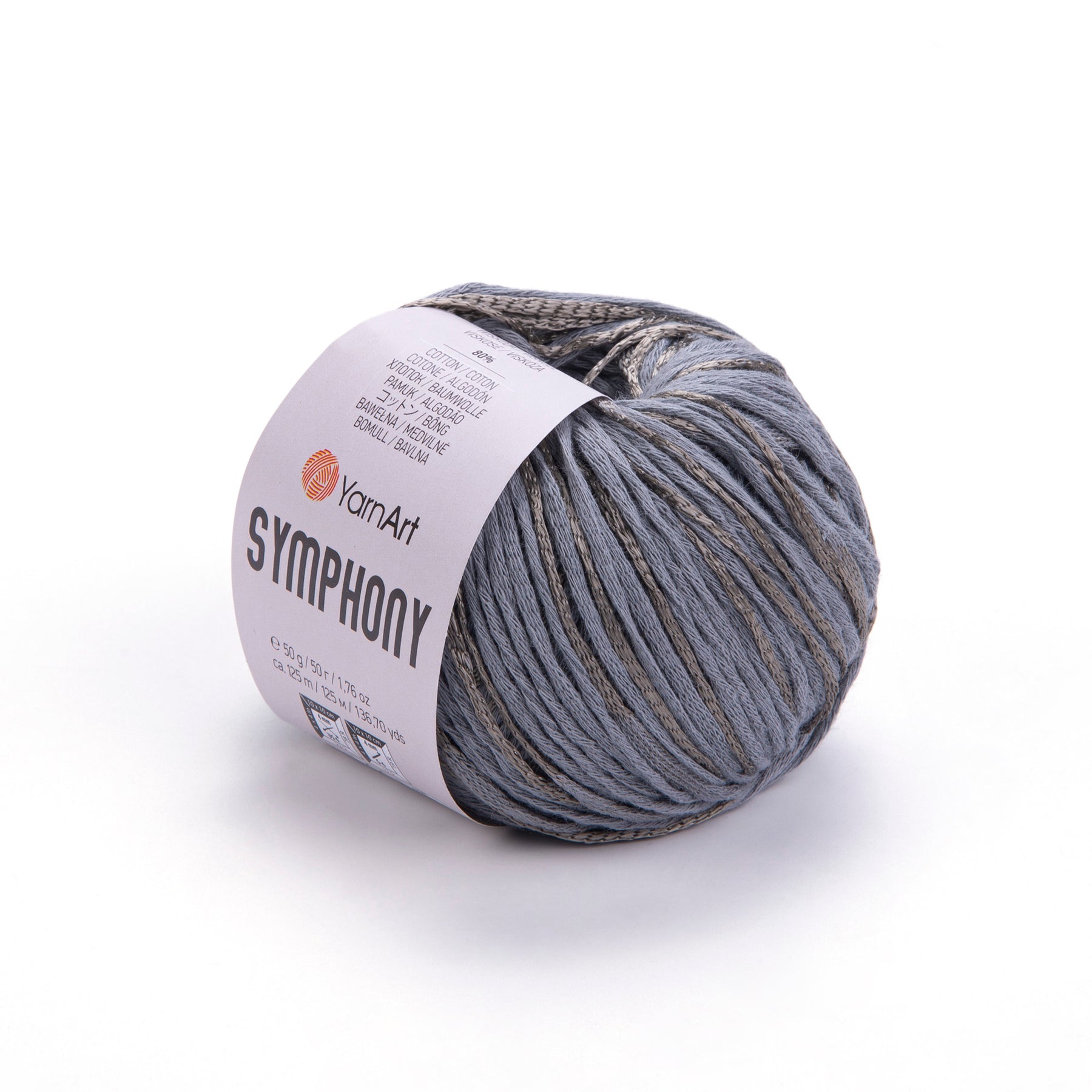 סימפוניה חוטי כותנה עם ויסקוזה SYMPHONY 50g/125m