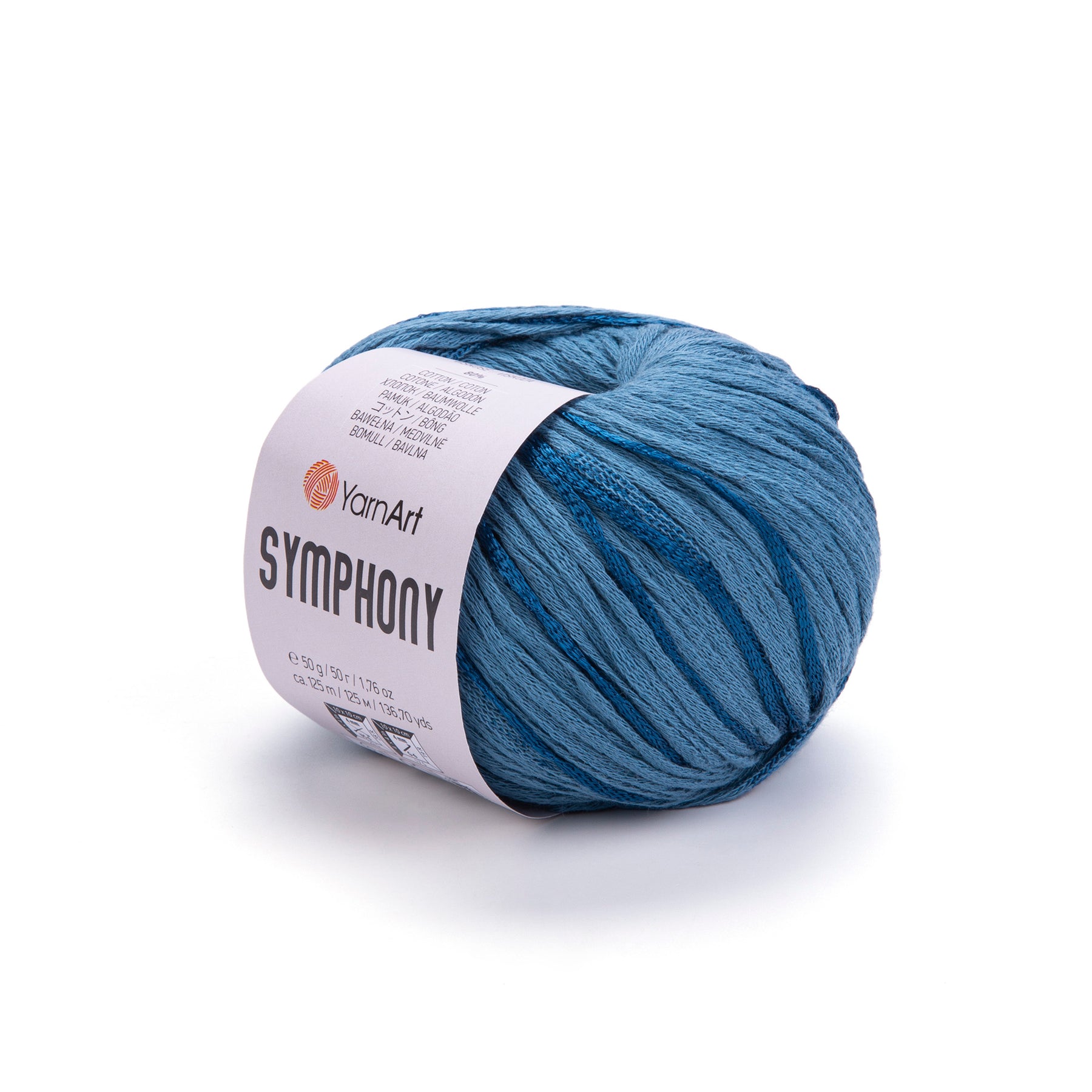 סימפוניה חוטי כותנה עם ויסקוזה SYMPHONY 50g/125m