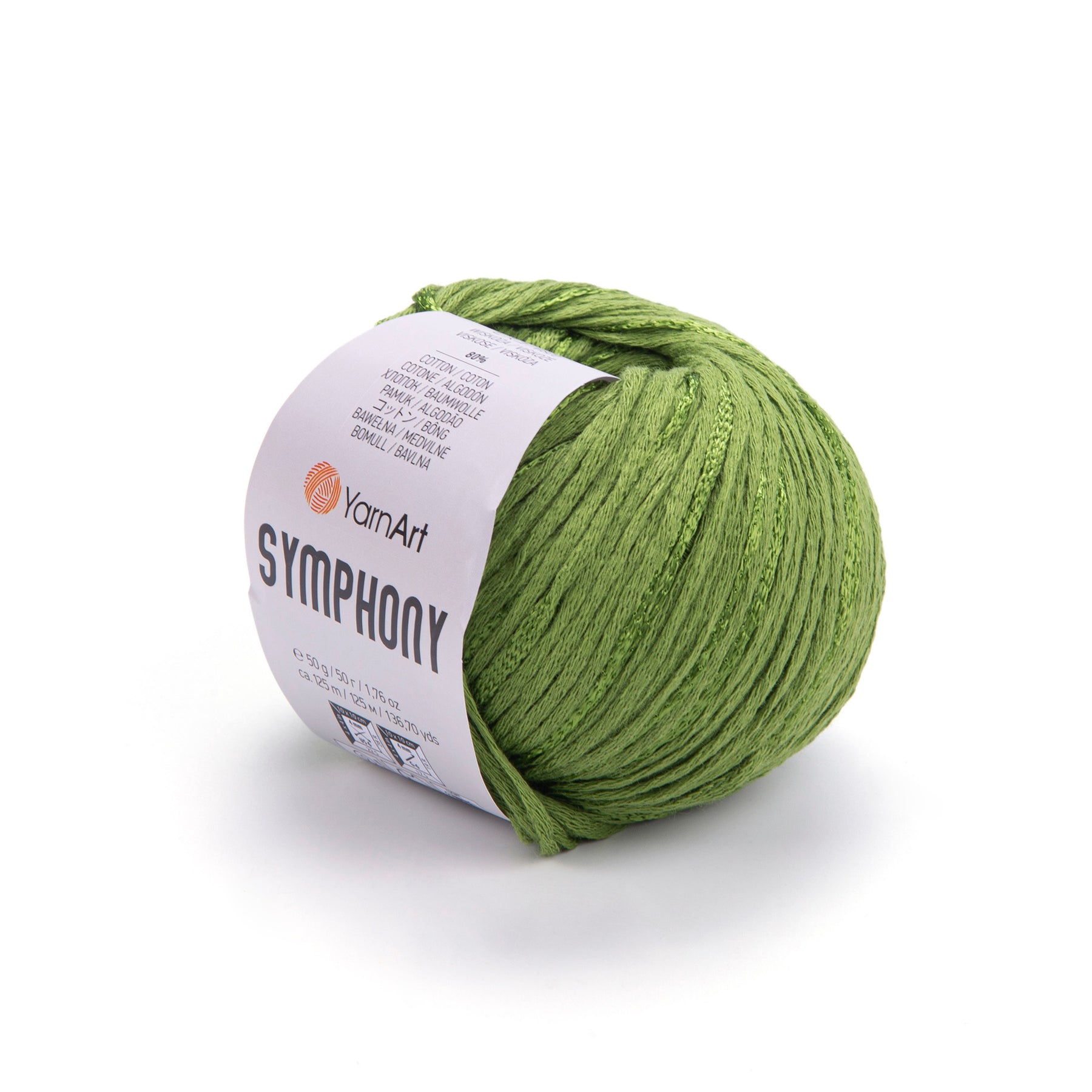 סימפוניה חוטי כותנה עם ויסקוזה SYMPHONY 50g/125m