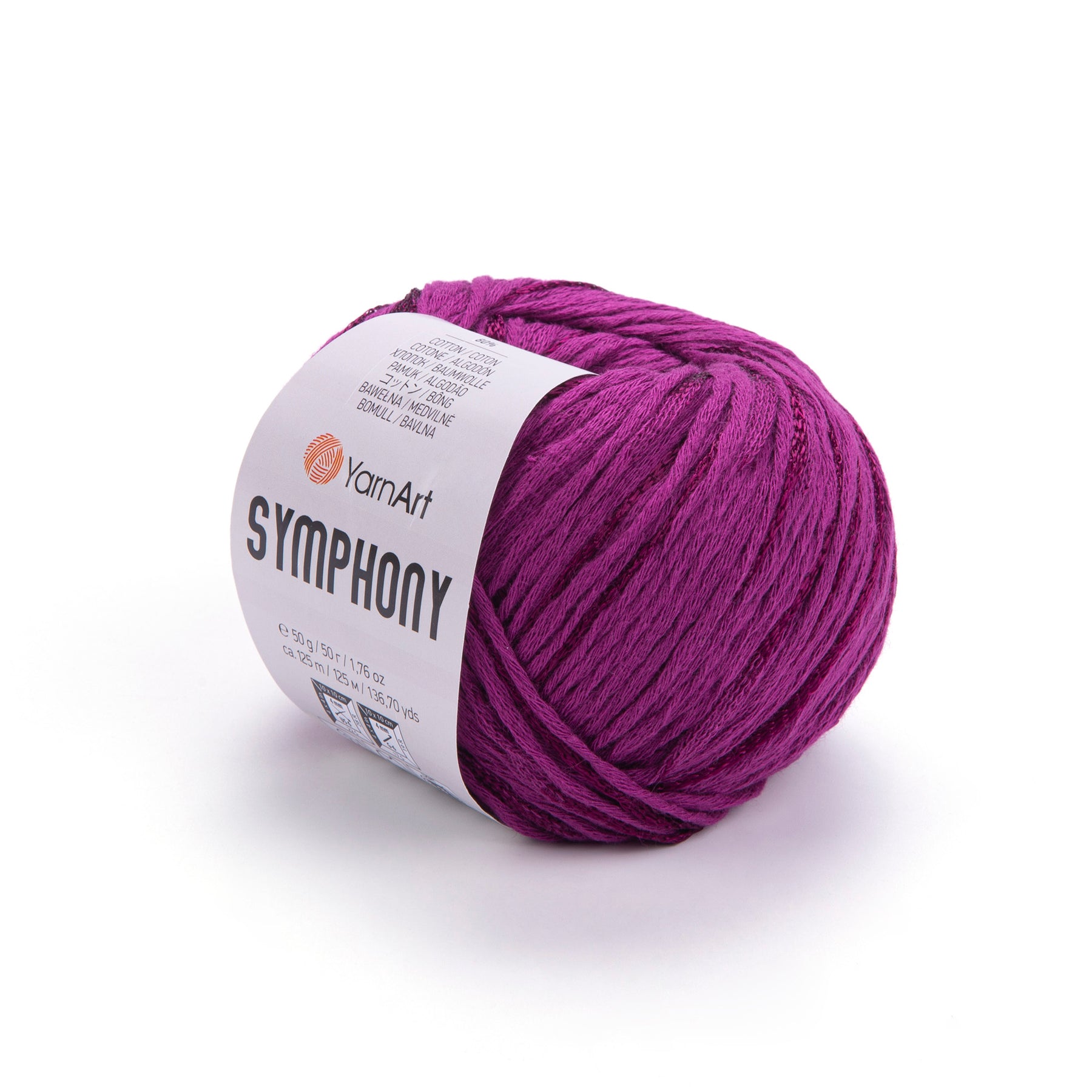 סימפוניה חוטי כותנה עם ויסקוזה SYMPHONY 50g/125m