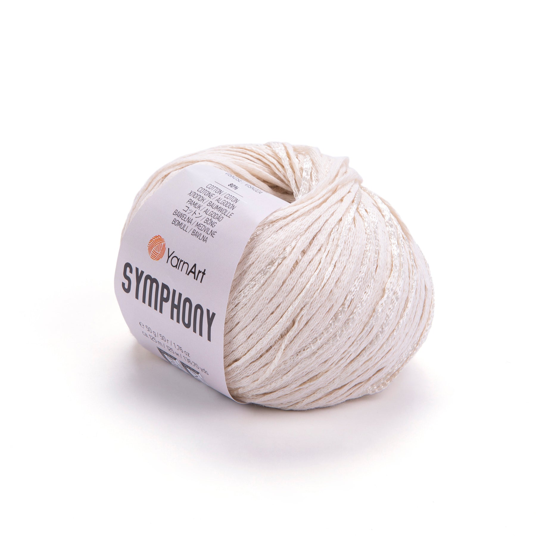 סימפוניה חוטי כותנה עם ויסקוזה SYMPHONY 50g/125m