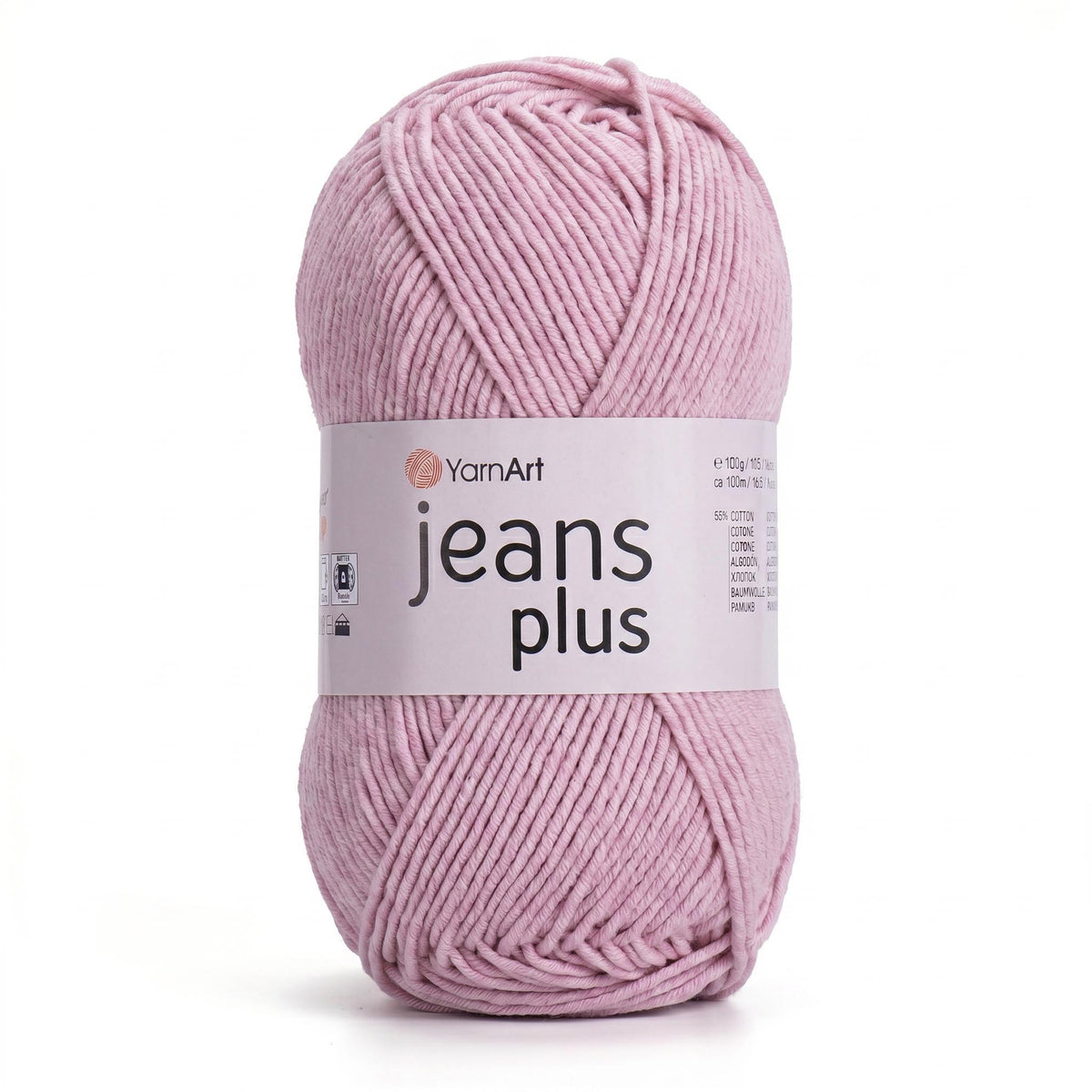 חוטי כותנה לסריגת תיקים, בובות ושמכות JEANS PLUS 100g/160m