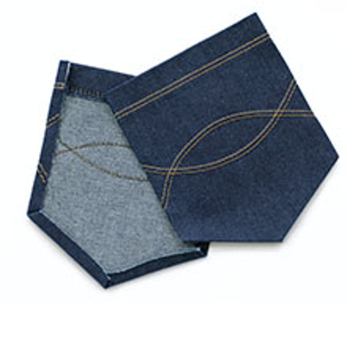 מחט כפולה ג׳ינס 4.0/100 שמץ׳