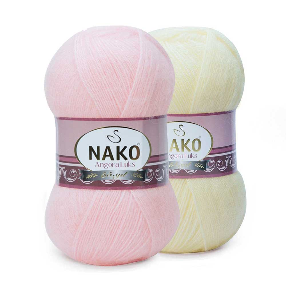 צמר מוהר לסריגת סוודרים ושאלים ANGORA LUKS