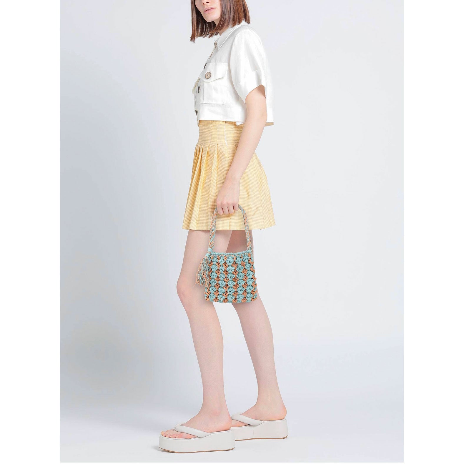 דוגמאות סריגת תיק במסרגה אחת