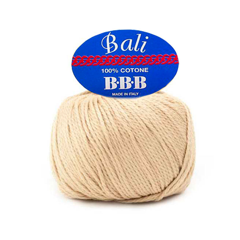 חוט כותנה איכותי לעונת מעבר וסריגת תיקים bali 100g/170m