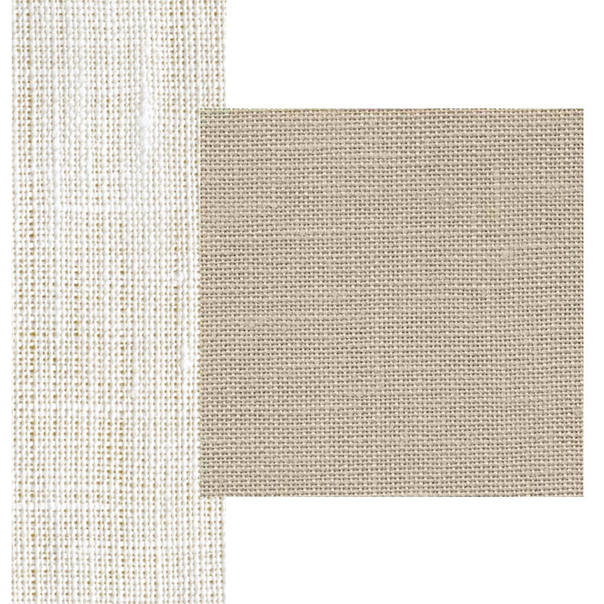 בד פשתן לרקמה צבע קרם/טבעי 50X70 ס״מ LINO