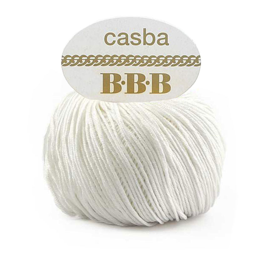 כסבה חוט כותנה מבריקה ואיכותית לסריגת יד CASBA 50g/127m