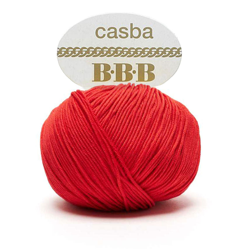 כסבה חוט כותנה מבריקה ואיכותית לסריגת יד CASBA 50g/127m
