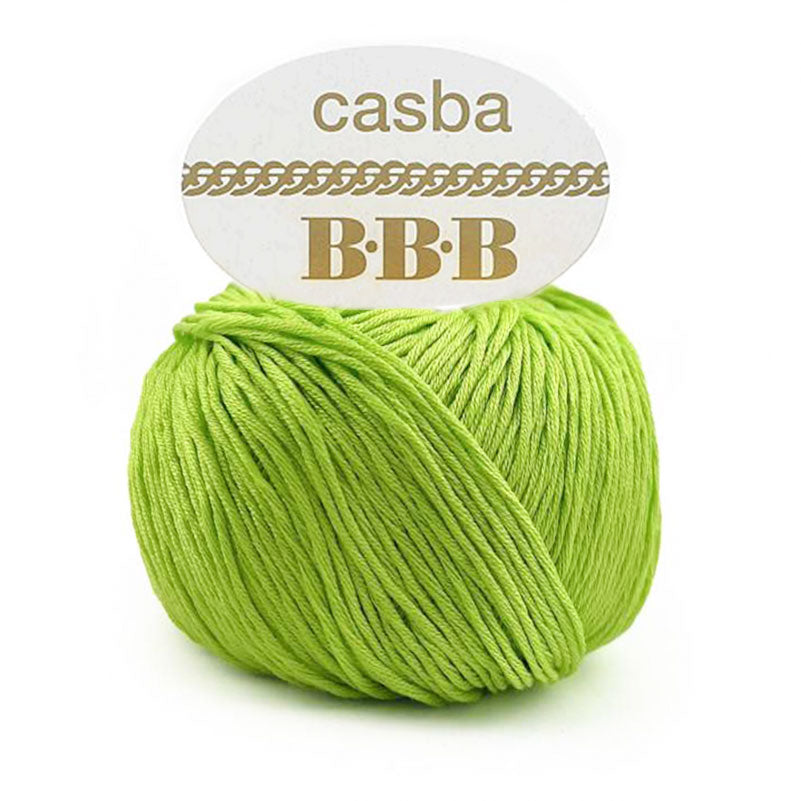 כסבה חוט כותנה מבריקה ואיכותית לסריגת יד CASBA 50g/127m