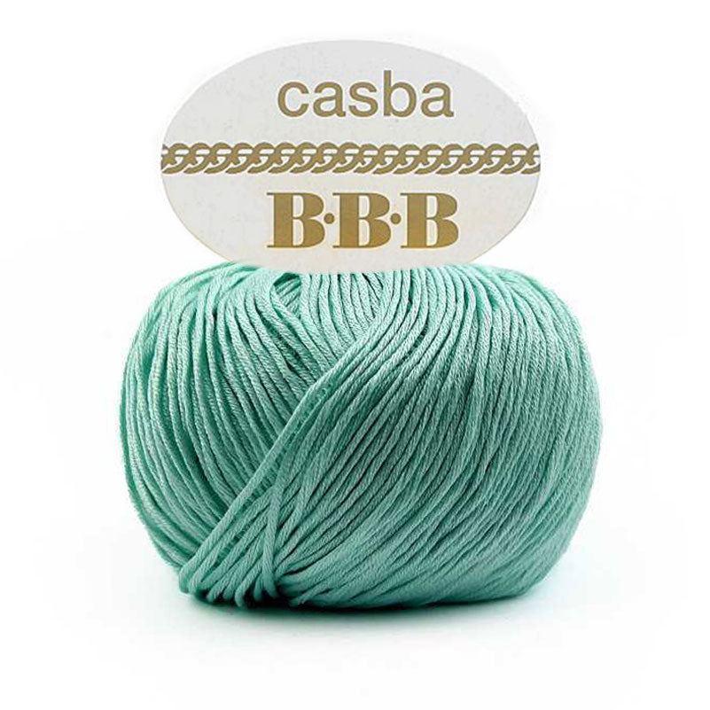 כסבה חוט כותנה מבריקה ואיכותית לסריגת יד CASBA 50g/127m