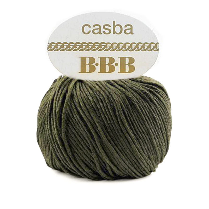 כסבה חוט כותנה מבריקה ואיכותית לסריגת יד CASBA 50g/127m