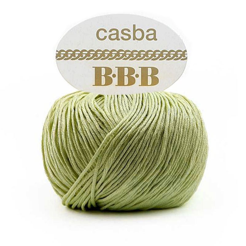 כסבה חוט כותנה מבריקה ואיכותית לסריגת יד CASBA 50g/127m