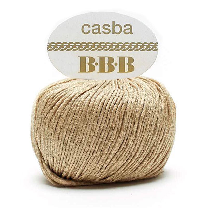 כסבה חוט כותנה מבריקה ואיכותית לסריגת יד CASBA 50g/127m