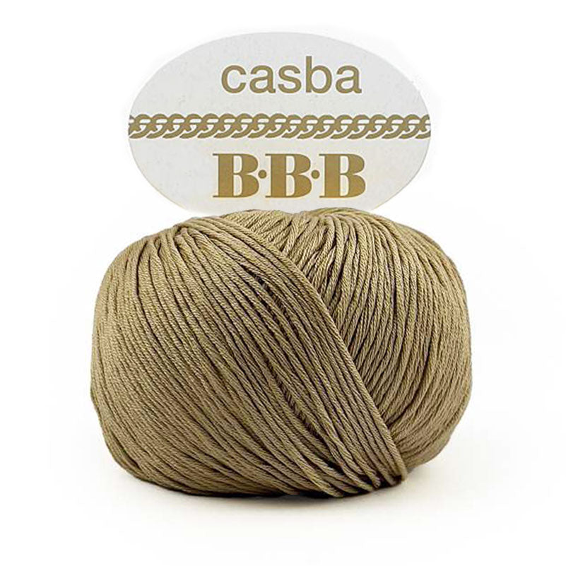 כסבה חוט כותנה מבריקה ואיכותית לסריגת יד CASBA 50g/127m