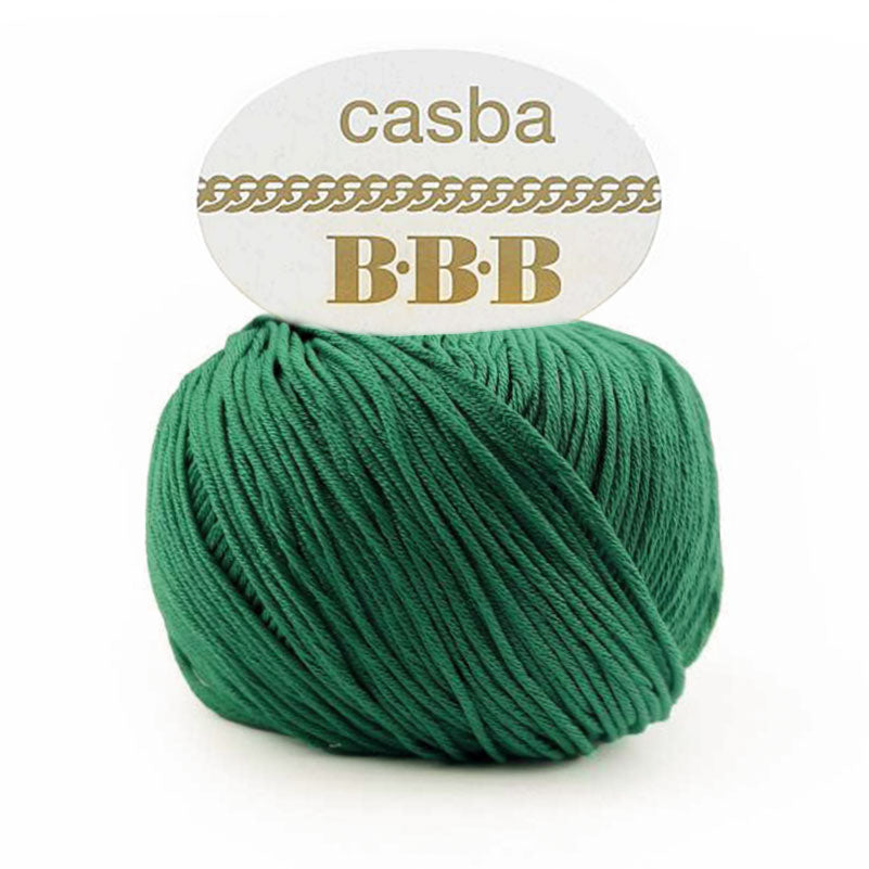 כסבה חוט כותנה מבריקה ואיכותית לסריגת יד CASBA 50g/127m