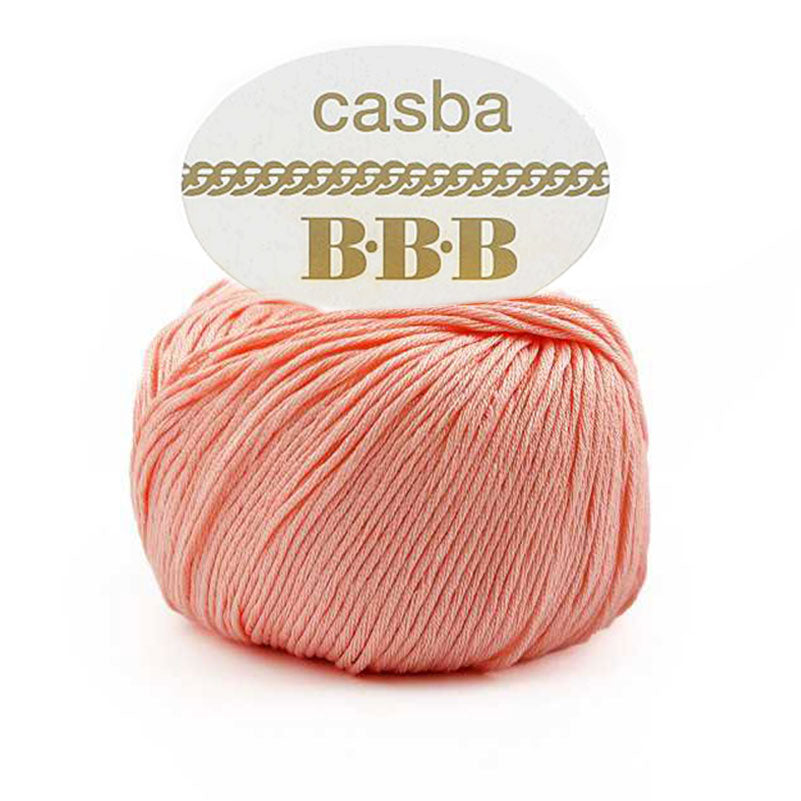 כסבה חוט כותנה מבריקה ואיכותית לסריגת יד CASBA 50g/127m